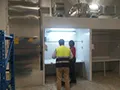 Cabina de pintura abierta de flujo cruzado