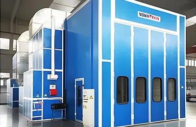 Cabina de pintura para camiones