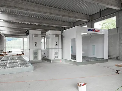 Cabina de pintura automotriz de gama media