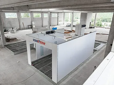Cabina de pintura automotriz de gama media