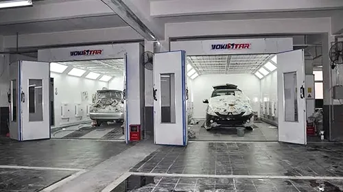 Cabina de pintura automotriz