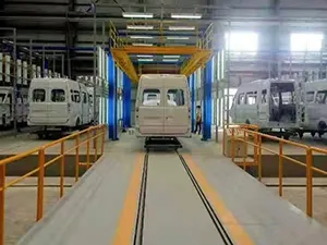 Cabina de pintura para autobuses y camiones