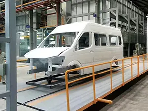 Cabina de pintura para autobuses y camiones