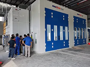 Cabina de pintura para equipos de gran tamaño