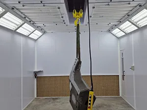 Cabina de pintura para equipos de gran tamaño