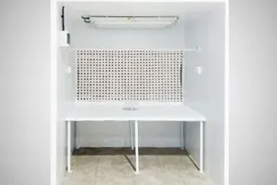 Cabina de pintura abierta